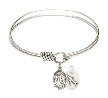 Load image into Gallery viewer, St. Joseph of Cupertino Custom Bangle - Silver