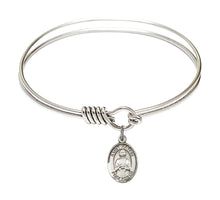Load image into Gallery viewer, St. Kateri Tekakwitha Custom Bangle - Silver