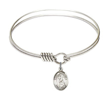 Load image into Gallery viewer, St. Margaret Mary Alacoque Custom Bangle - Silver