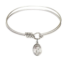 Load image into Gallery viewer, St. Stephen Martyr Custom Bangle - Silver