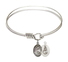 Load image into Gallery viewer, Our Lady of Mount Carmel Custom Bangle - Silver