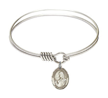 Load image into Gallery viewer, St. Finnian of Clonard Custom Bangle - Silver