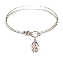 Load image into Gallery viewer, St. Eustachius Custom Bangle - Silver