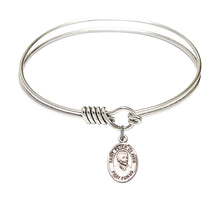 Load image into Gallery viewer, St. Peter Claver Custom Bangle - Silver