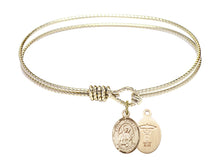 Load image into Gallery viewer, St. Christopher / Men's Water Polo Custom Bangle - Gold Filled