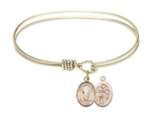 Load image into Gallery viewer, St. Sebastian / Gymnastics Custom Bangle - Gold Filled