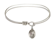 Load image into Gallery viewer, St. Charles Borromeo Custom Bangle - Silver