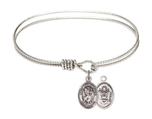 Load image into Gallery viewer, Our Lady of Perpetual Help Custom Bangle - Silver
