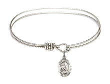 Load image into Gallery viewer, St. Gerard Majella Custom Bangle - Silver