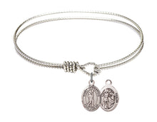 Load image into Gallery viewer, St. Sebastian / Lacrosse Custom Bangle - Silver