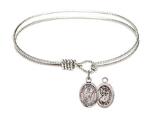 Load image into Gallery viewer, St. Sebastian / Rodeo Custom Bangle - Silver