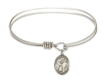 Load image into Gallery viewer, St. Columbanus Custom Bangle - Silver