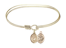 Load image into Gallery viewer, St. Elizabeth Ann Seton Custom Bangle - Gold Filled