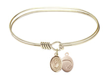 Load image into Gallery viewer, St. Dominic Savio Custom Bangle - Gold Filled