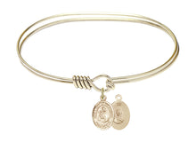 Load image into Gallery viewer, Our Lady of Mount Carmel Custom Bangle - Gold Filled