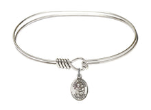 Load image into Gallery viewer, St. Anthony Custom Bangle - Silver