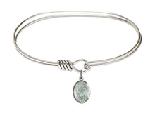 Load image into Gallery viewer, St. Christopher Custom Bangle - Silver