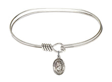 Load image into Gallery viewer, St. Christopher Custom Bangle - Silver