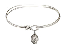 Load image into Gallery viewer, St. Genesius of Rome Custom Bangle - Silver