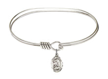 Load image into Gallery viewer, St. Gerard Majella Custom Bangle - Silver