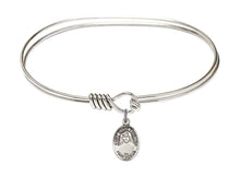 Load image into Gallery viewer, St. Maria Faustina Custom Bangle - Silver