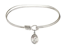 Load image into Gallery viewer, St. Stephen Martyr Custom Bangle - Silver