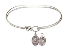 Load image into Gallery viewer, St. Sebastian / Dance Custom Bangle - Silver
