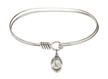 Load image into Gallery viewer, St. Luigi Orione Custom Bangle - Silver