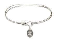 Load image into Gallery viewer, St. Catherine of Sweden Custom Bangle - Silver