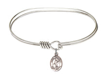 Load image into Gallery viewer, St. Sebastian / Track & Field Custom Bangle - Silver