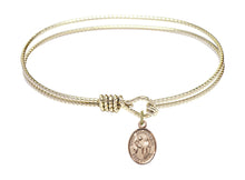Load image into Gallery viewer, St. Columbanus Custom Bangle - Gold Filled