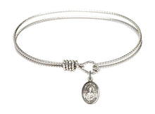 Load image into Gallery viewer, St. Leo the Great Custom Bangle - Silver
