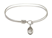 Load image into Gallery viewer, St. Ambrose Custom Bangle - Silver