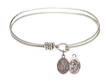 Load image into Gallery viewer, St. Sebastian / Golf Custom Bangle - Silver