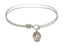 Load image into Gallery viewer, St. Edburga of Winchester Custom Bangle - Silver