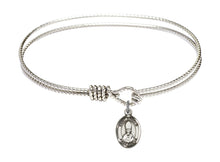 Load image into Gallery viewer, St. Anselm of Canterbury Custom Bangle - Silver