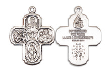 Load image into Gallery viewer, 4-Way Cross Custom Pendant - Sterling Silver
