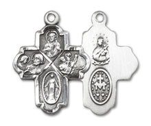 Load image into Gallery viewer, 4-Way Cross Custom Pendant - Sterling Silver
