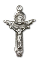 Load image into Gallery viewer, Trinity Crucifix Custom Pendant - Sterling Silver
