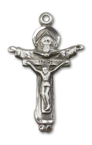 Trinity Crucifix Custom Pendant - Sterling Silver