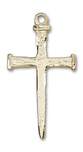 Load image into Gallery viewer, Nail Cross Custom Pendant - Yellow Gold
