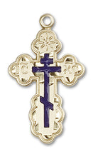Load image into Gallery viewer, St. Olga Cross Custom Pendant - Yellow Gold
