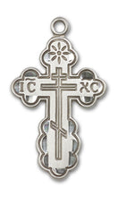 Load image into Gallery viewer, St. Olga Cross Custom Pendant - Sterling Silver
