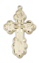 Load image into Gallery viewer, St. Olga Cross Custom Pendant - Yellow Gold

