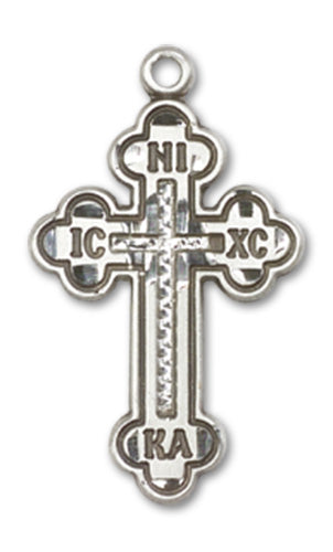 Russian Cross Custom Pendant - Sterling Silver
