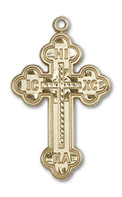 Load image into Gallery viewer, Russian Cross Custom Pendant - Yellow Gold

