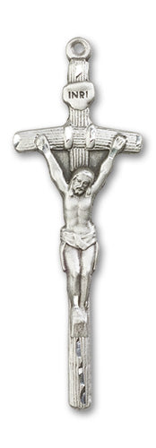 Papal Crucifix Custom Pendant - Sterling Silver