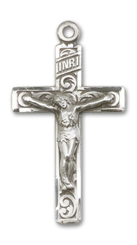 Crucifix Custom Pendant - Sterling Silver