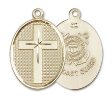 Load image into Gallery viewer, Cross / Coast Guard Custom Pendant - Yellow Gold
