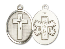 Load image into Gallery viewer, Cross / Emt Custom Pendant - Sterling Silver
